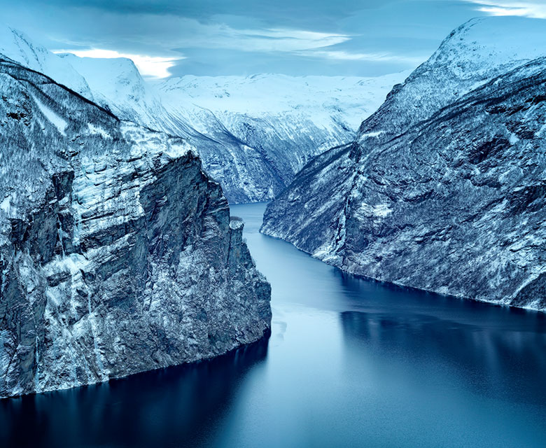 Vinter i Geirangerfjorden